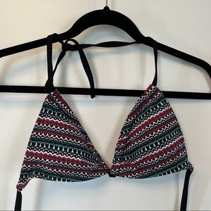 WORN ONCE Kona Sol Triangle Tie Bikini Top
